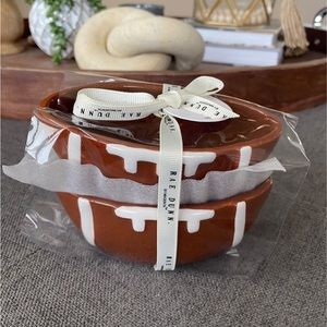 Rae Dunn OFFENSE DEFENSE Baby Bowls Set of 2